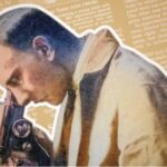 Gye looking in microscope