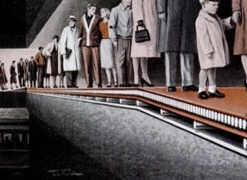Moving sidewalk 1950s